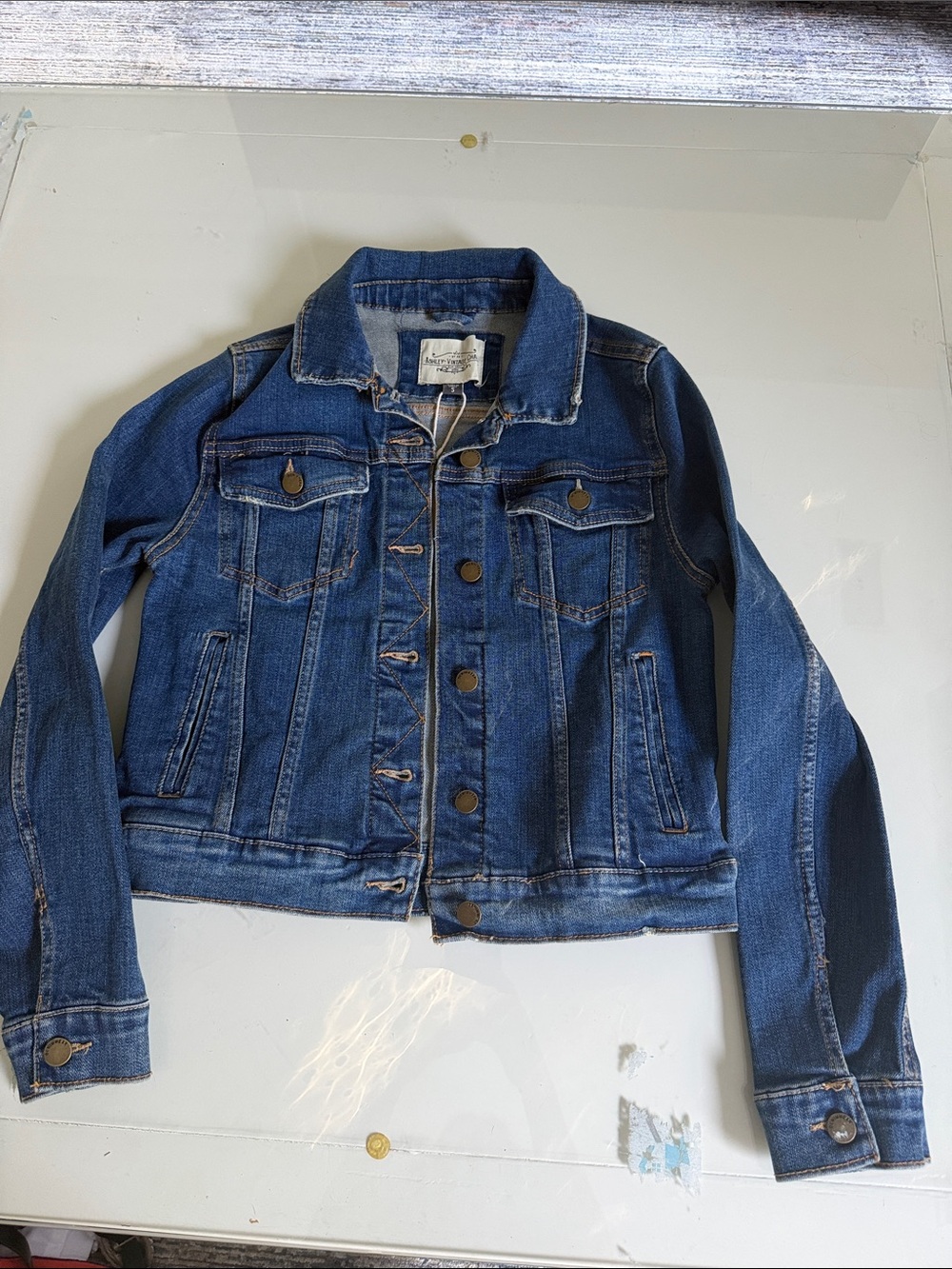 Ashley By 26 International Classic Blue Denim Trucker Jacket